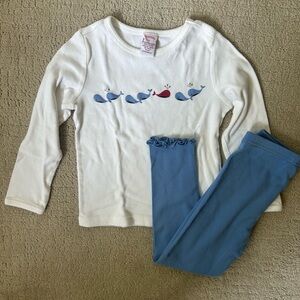 Y2K vintage Gymboree whale outfit set girls 4T